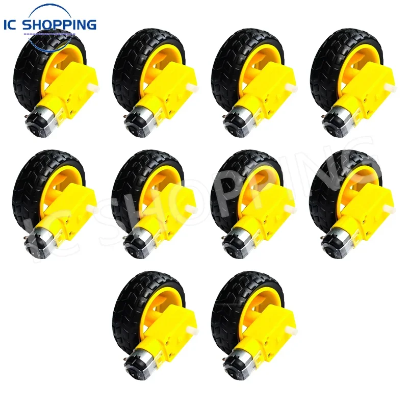 Model Kit Regus - 10pcs DC Motor Wheel TT Motor