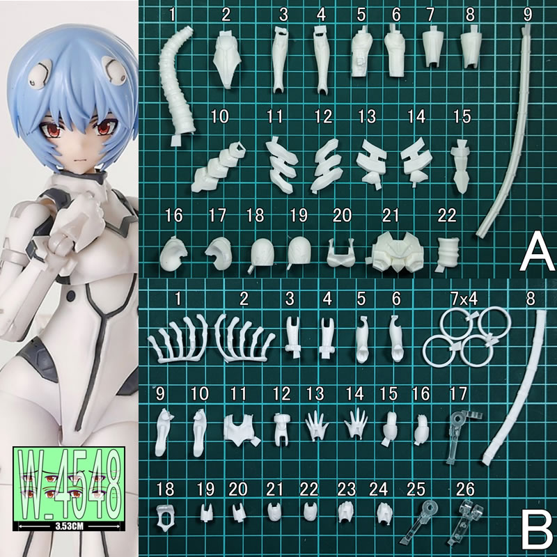 (In Stock) (W_4548) Rei Ayanam - Model Kit Evangelion Bandai 评论和价格