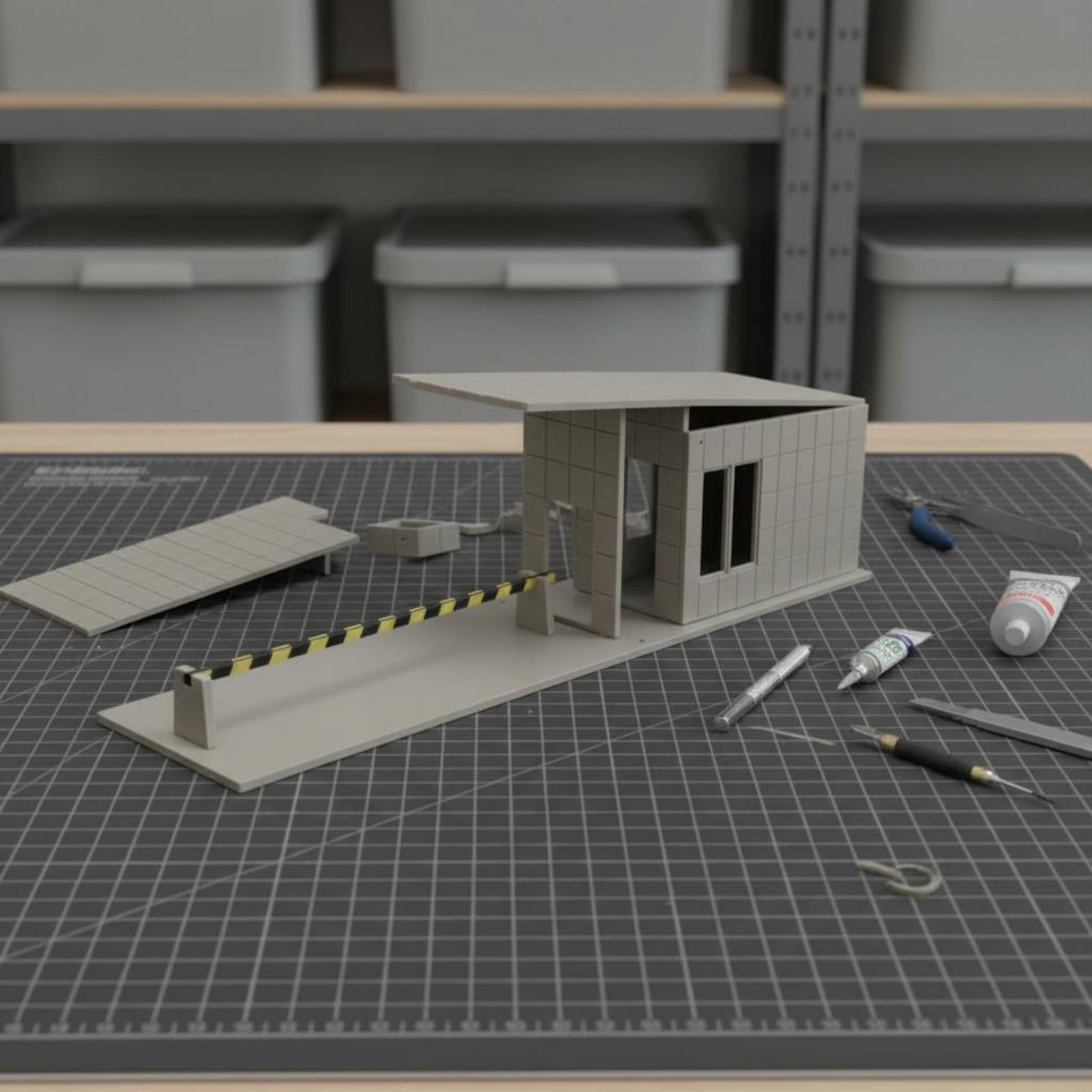 Security Booth Model Glue No-G - Model Kit House 评论和价格