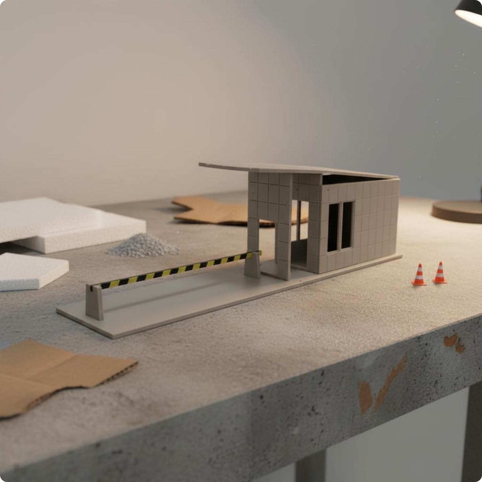 Security Booth Model Glue No-G - Model Kit House 评论和价格