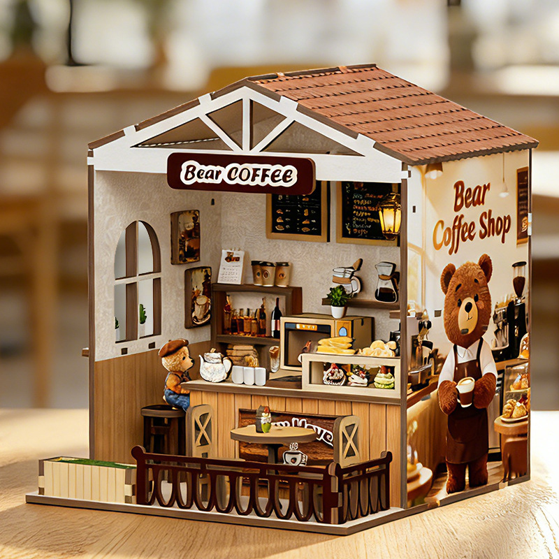 DIY Wooden Miniature House Cof - Model Kit House 评论和价格