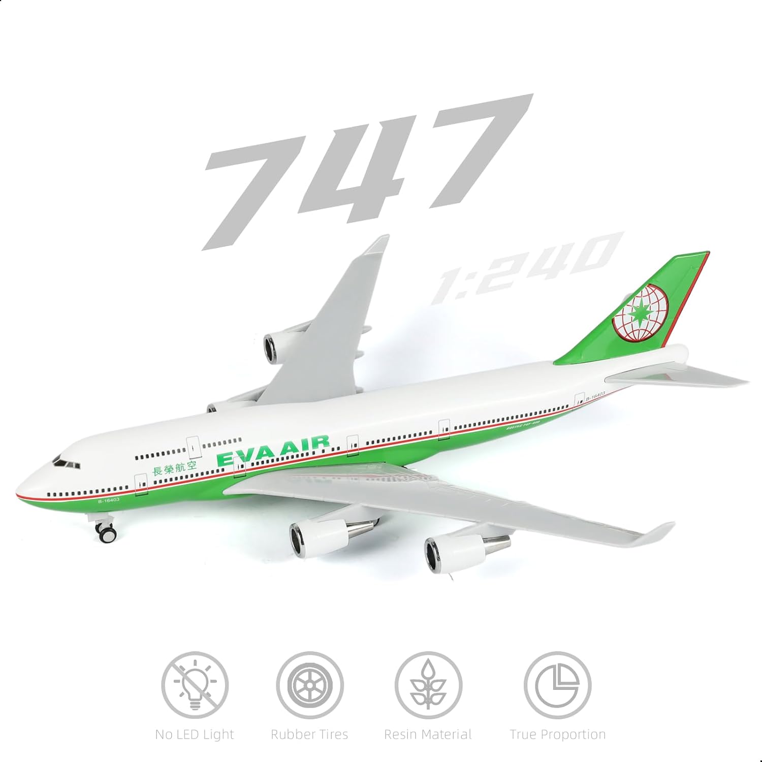 30cm EVA Air 747 Airplane Mode - Model Kit Eva 评论和价格