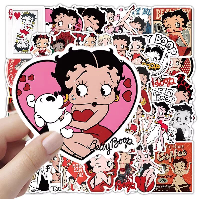 New 50PCS Betty Boop Sticker A - Model Kit New 评论和价格