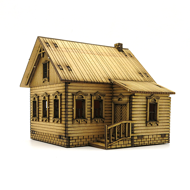 1/72 Wooden Assembly House Eur - Model Kit House 评论和价格