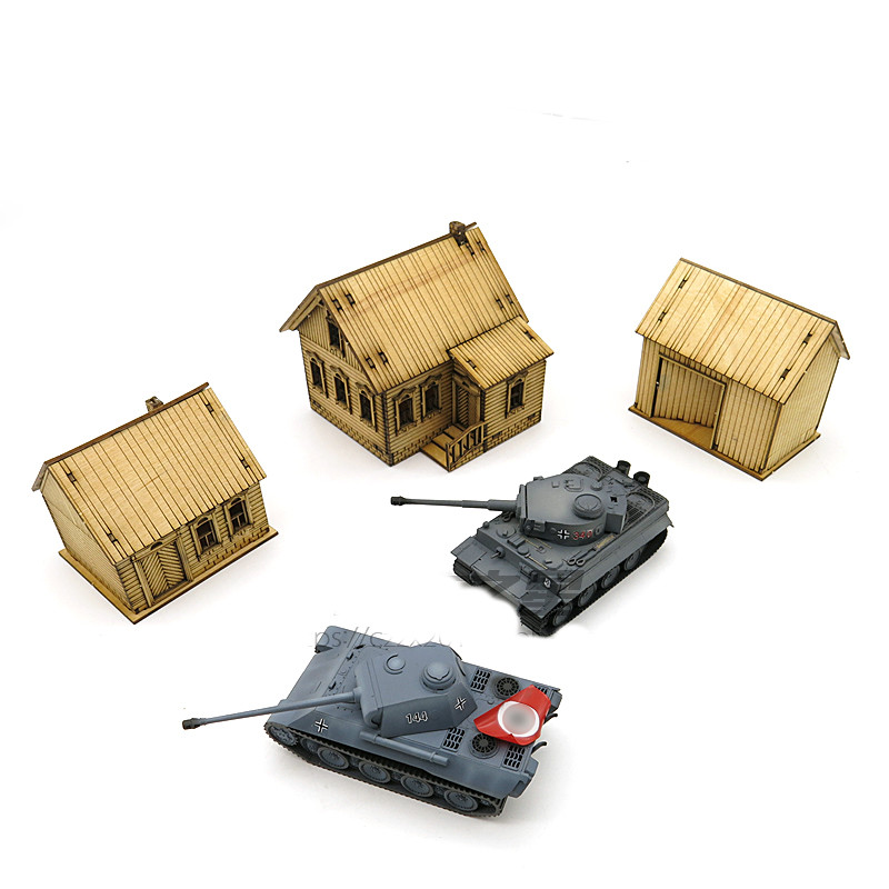 1/72 Wooden Assembly House Eur - Model Kit House 评论和价格