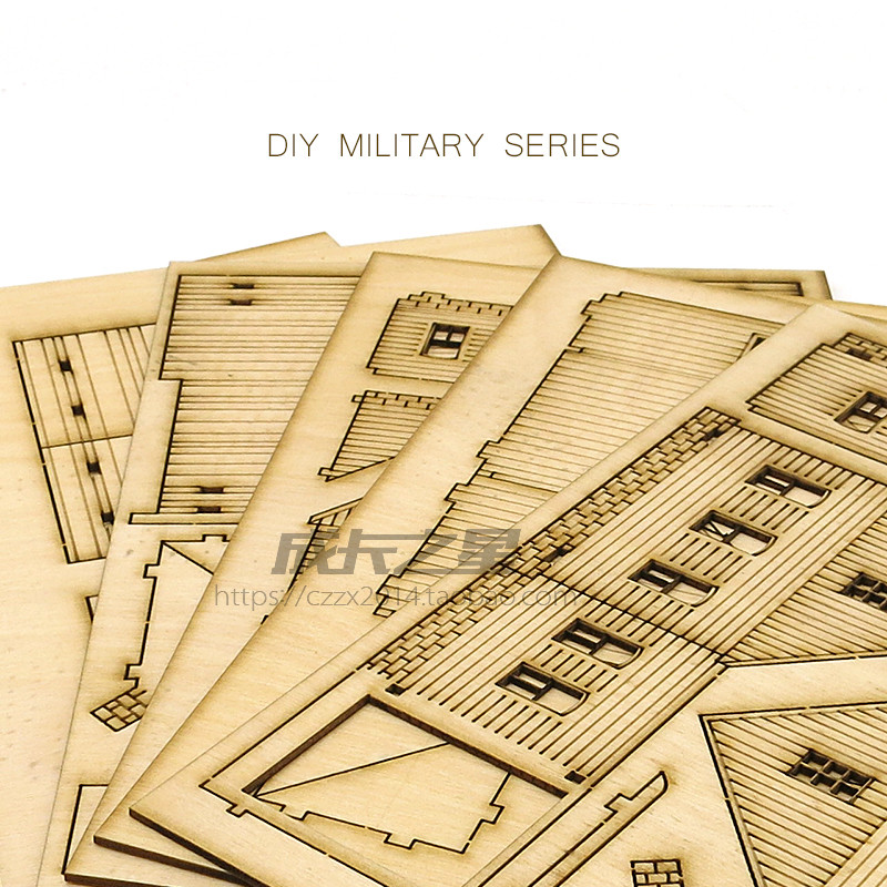 1/72 Wooden Assembly House Eur - Model Kit House 评论和价格