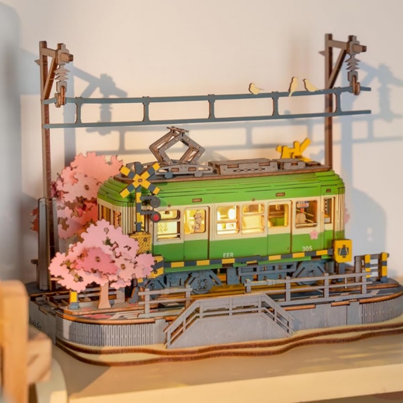 Rolife Sakura Journey Tram 3D  - Model Kit Japanese 评论和价格