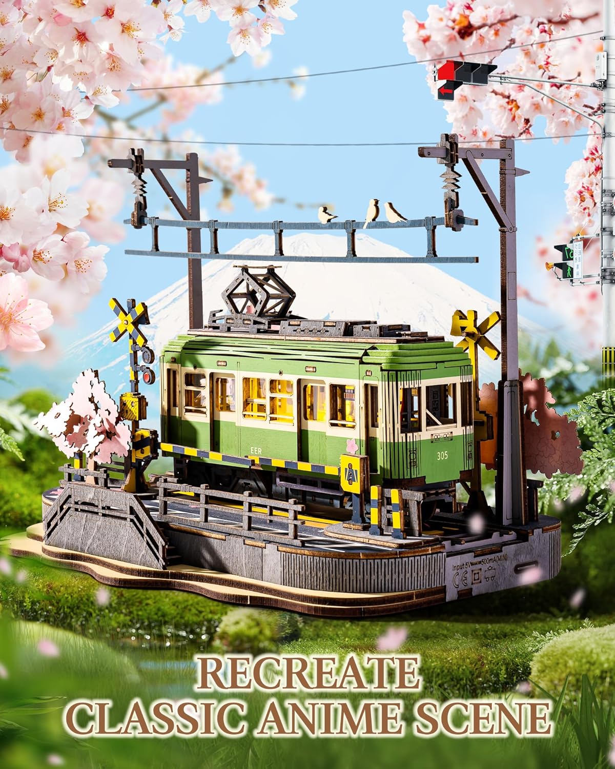 Rolife Sakura Journey Tram 3D  - Model Kit Japanese 评论和价格