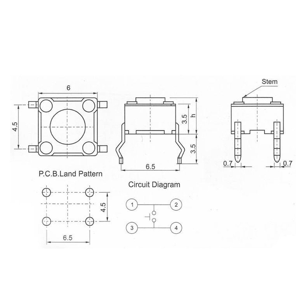 10 models 6*6 Tact Switch Tact - Model Kit Regus 评论和价格